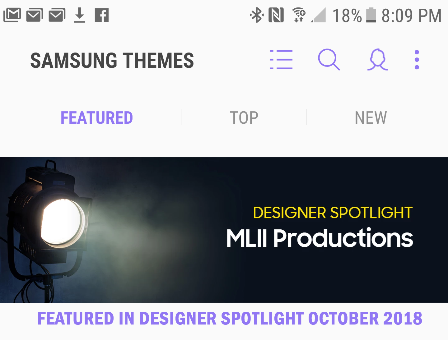 Samsung Designer Spotlight Oct 2018